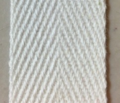 1" White Cotton Binding Tape